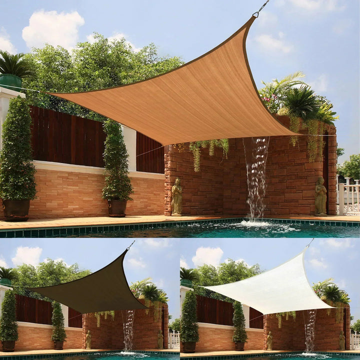 Weatherproof outdoor awning with UV protection for garden &amp; terrace