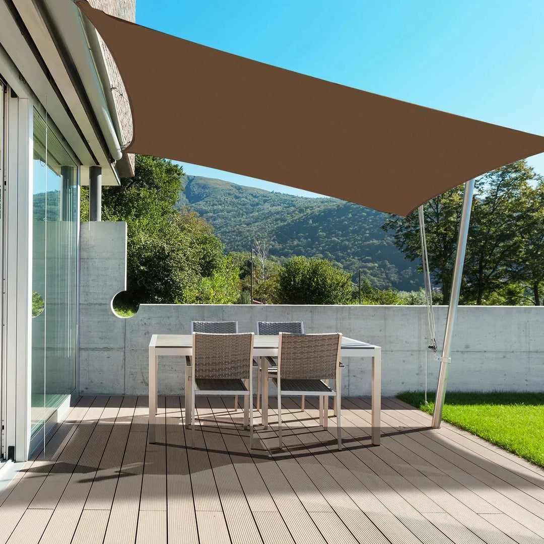 Weatherproof outdoor awning with UV protection for garden &amp; terrace