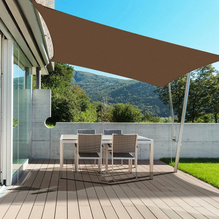 Weatherproof outdoor awning with UV protection for garden &amp; terrace