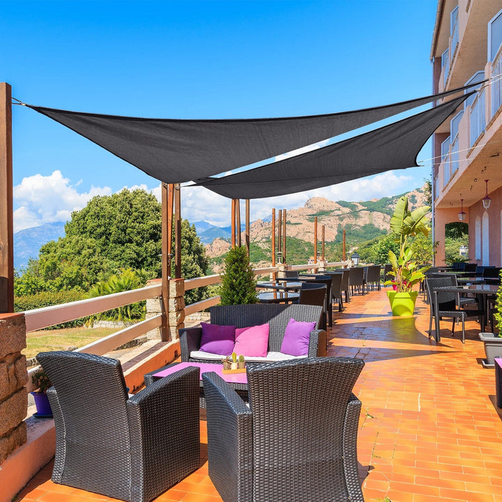 Weatherproof outdoor awning with UV protection for garden &amp; terrace
