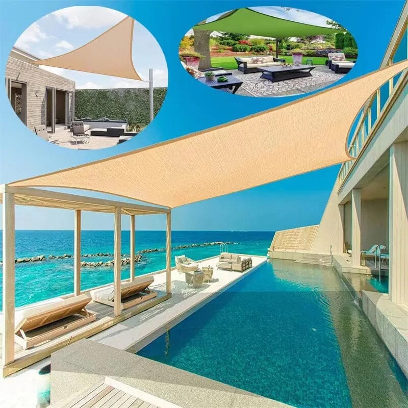 Weatherproof outdoor awning with UV protection for garden &amp; terrace