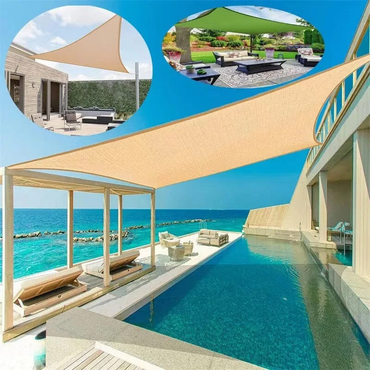 Weatherproof outdoor awning with UV protection for garden &amp; terrace