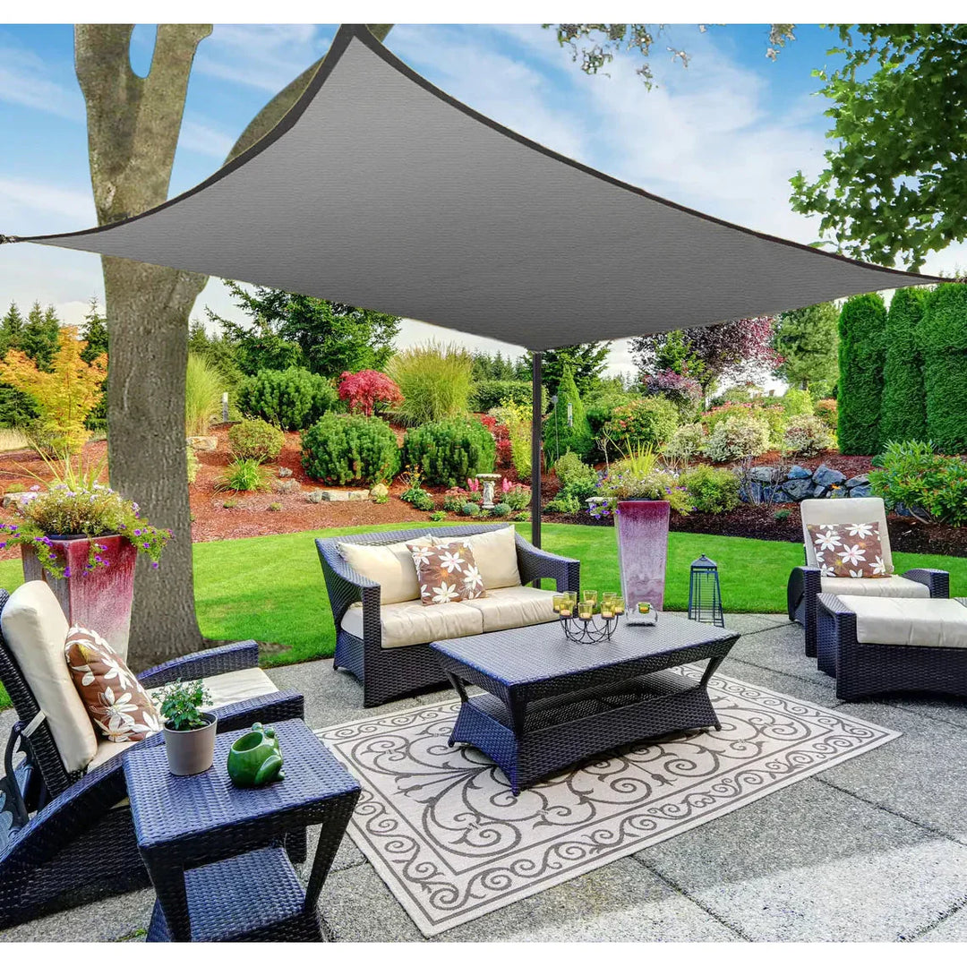Weatherproof outdoor awning with UV protection for garden &amp; terrace