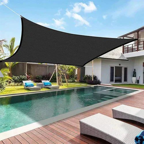 Weatherproof outdoor awning with UV protection for garden &amp; terrace