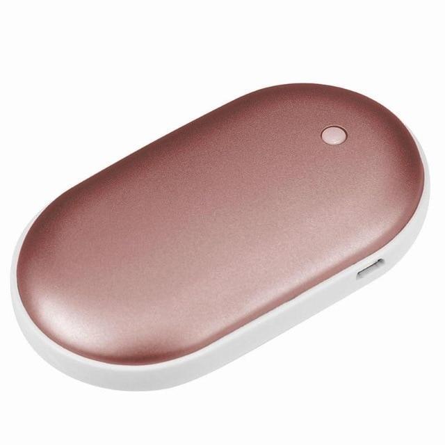 Rechargeable hand warmer with power bank