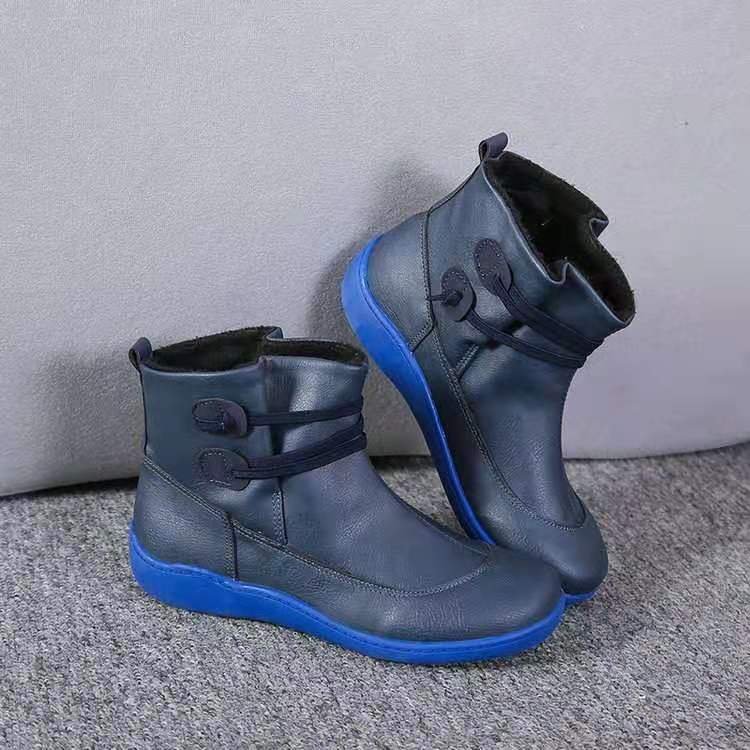 Women's Boots with Zipper and Weatherproof Design