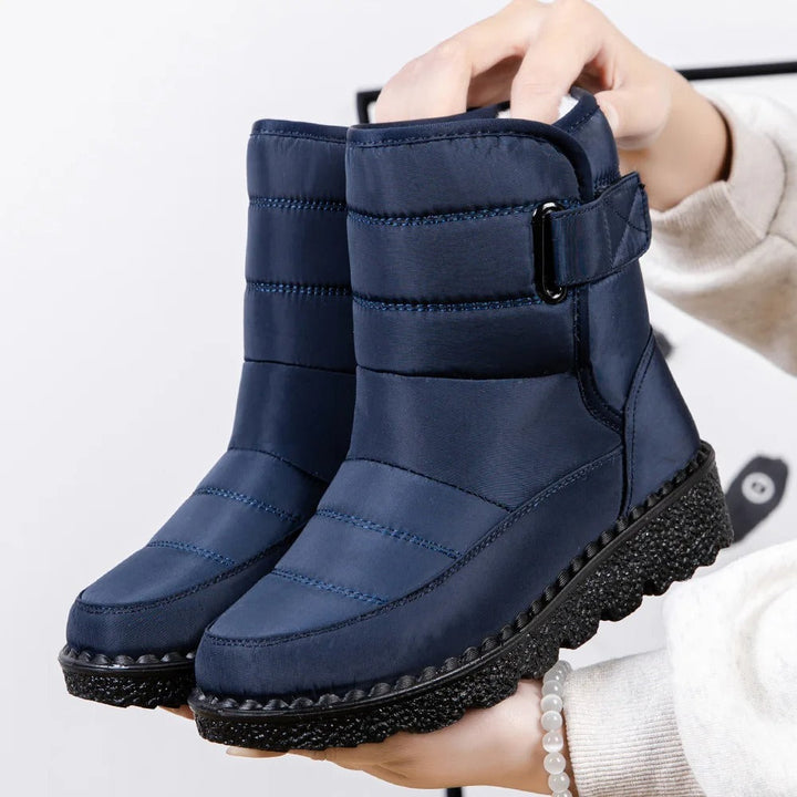 Women's Snow Boots with Non-Slip Sole and Waterproof Design 