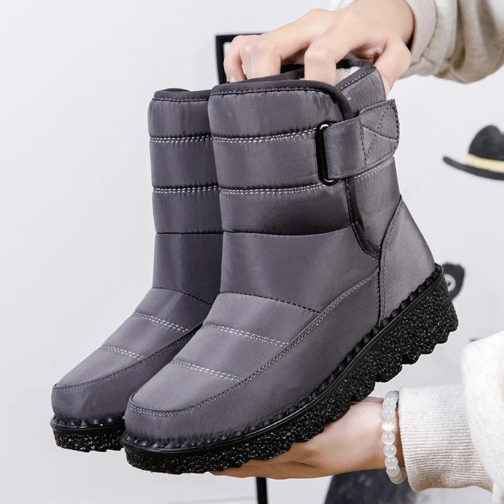 Women's Snow Boots with Non-Slip Sole and Waterproof Design 