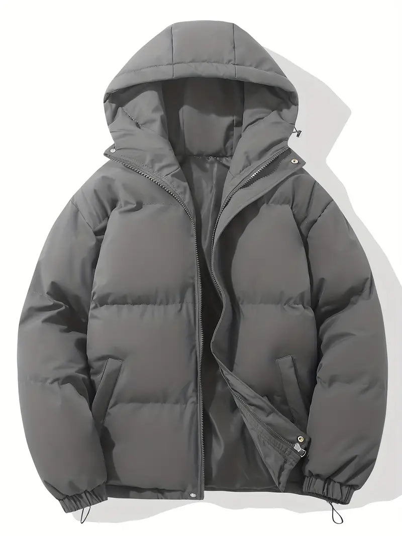 Women's winter jacket with hood and warm lining