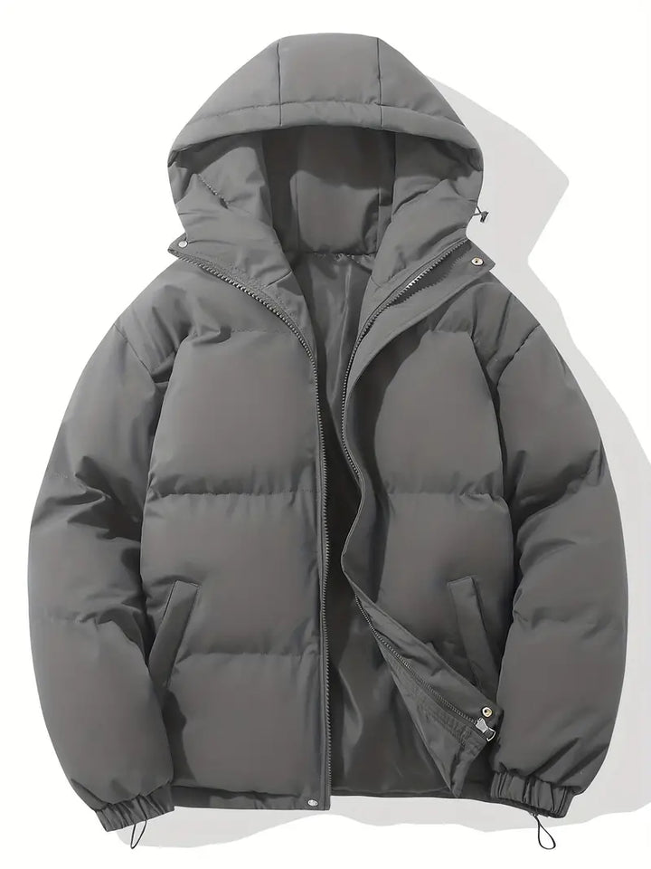 Women's winter jacket with hood and warm lining