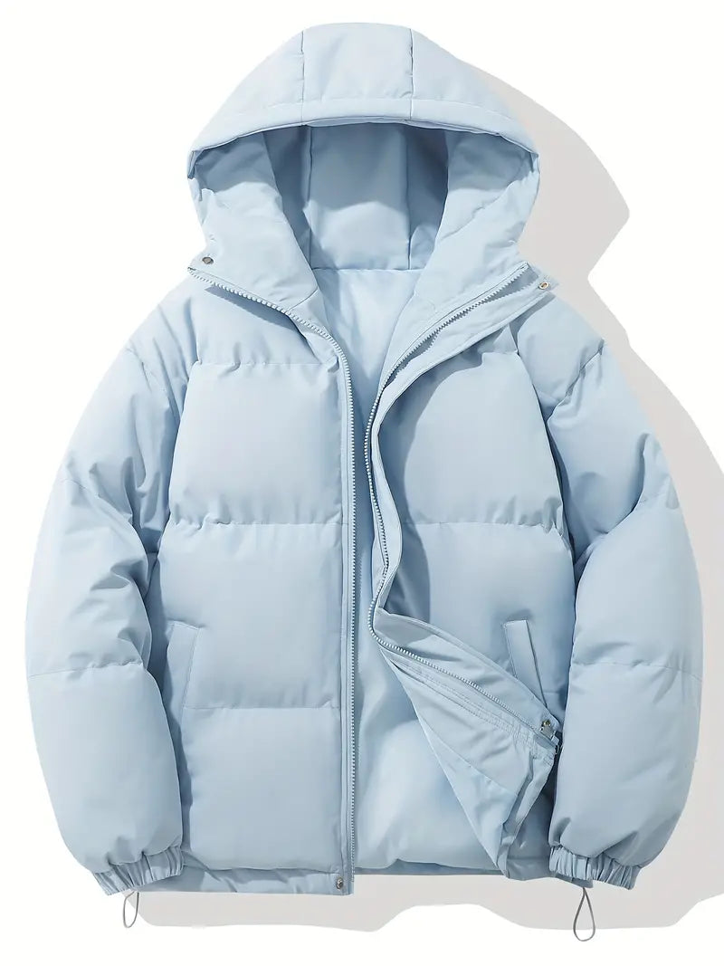 Women's winter jacket with hood and warm lining