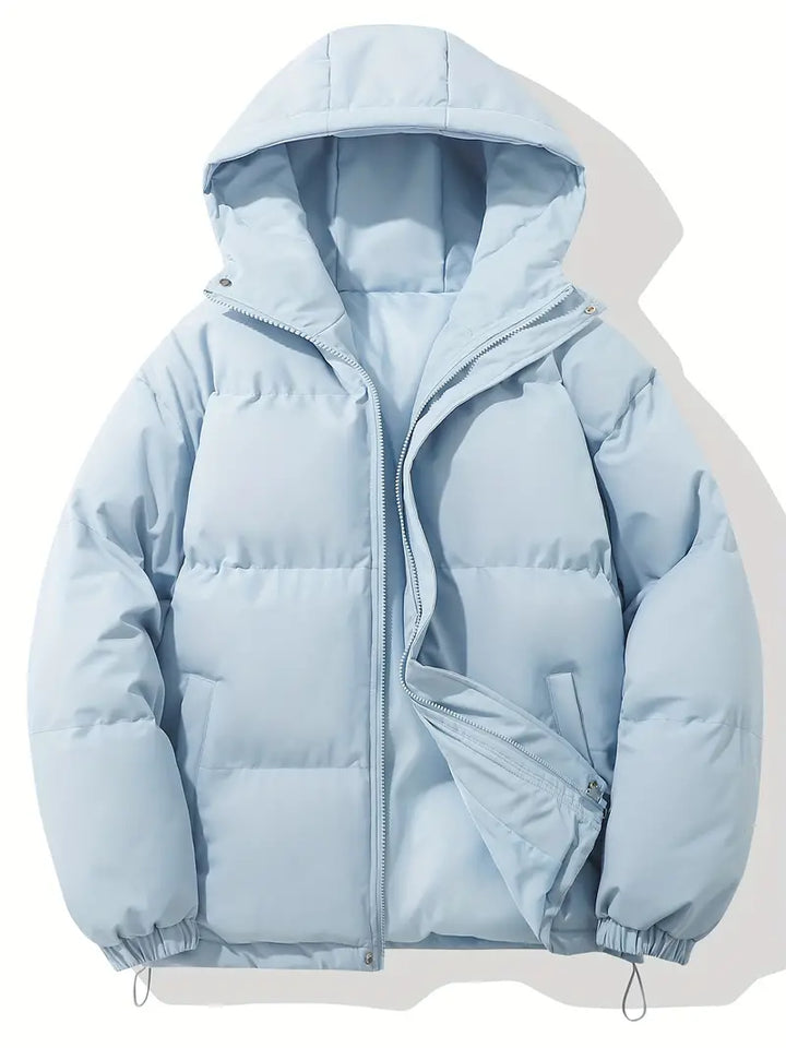 Women's winter jacket with hood and warm lining