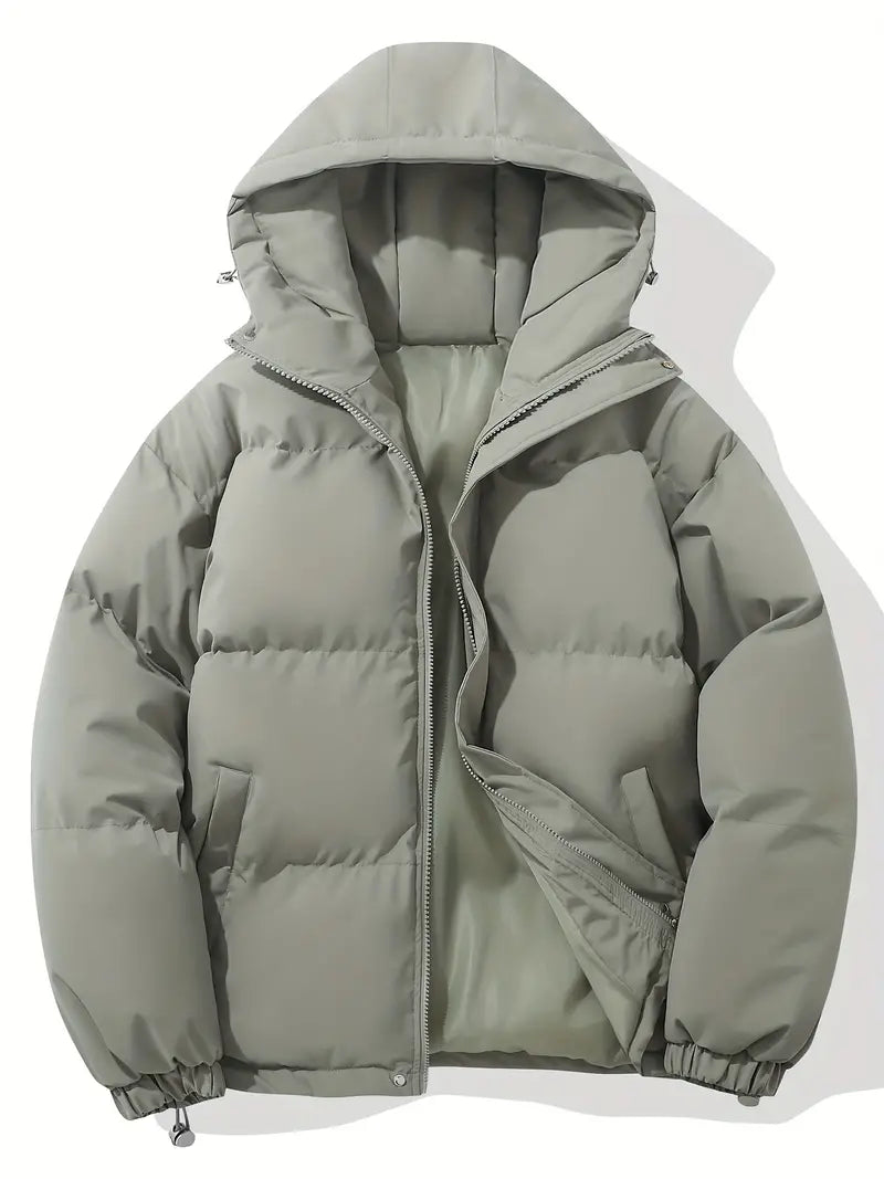 Women's winter jacket with hood and warm lining