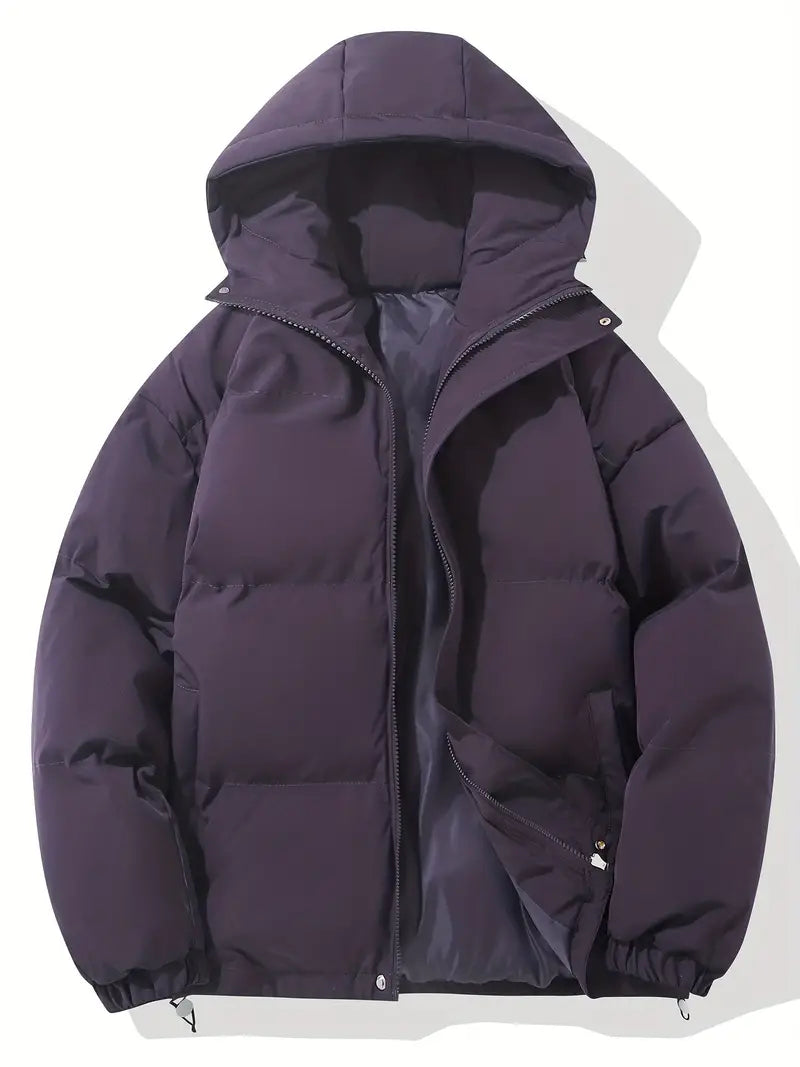 Women's winter jacket with hood and warm lining