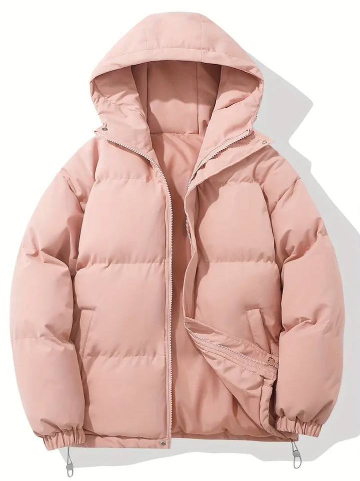 Women's winter jacket with hood and warm lining