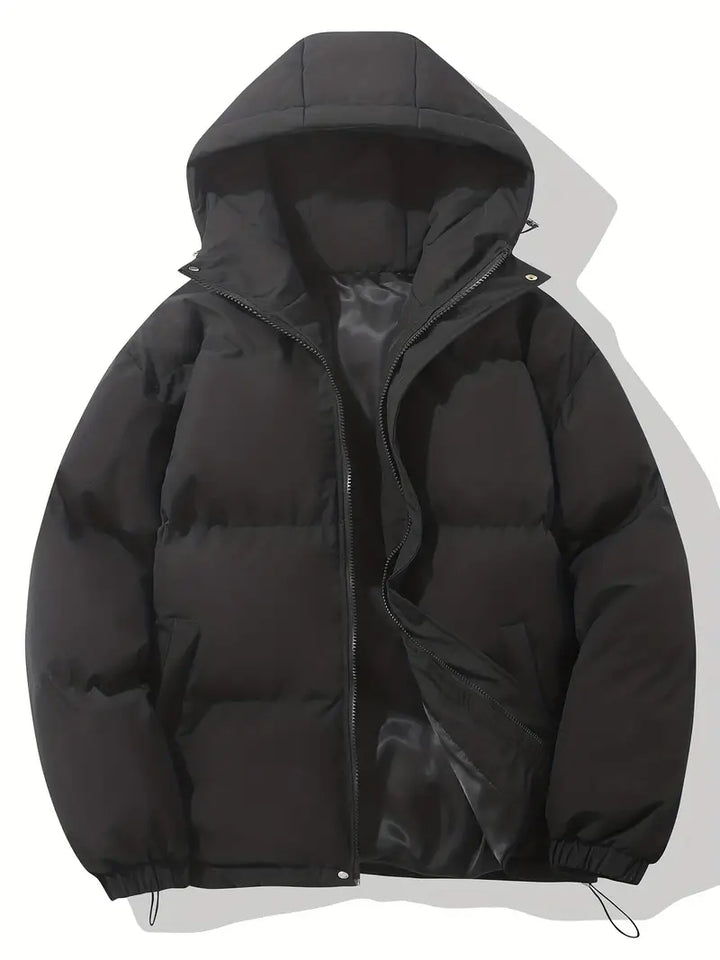 Women's winter jacket with hood and warm lining