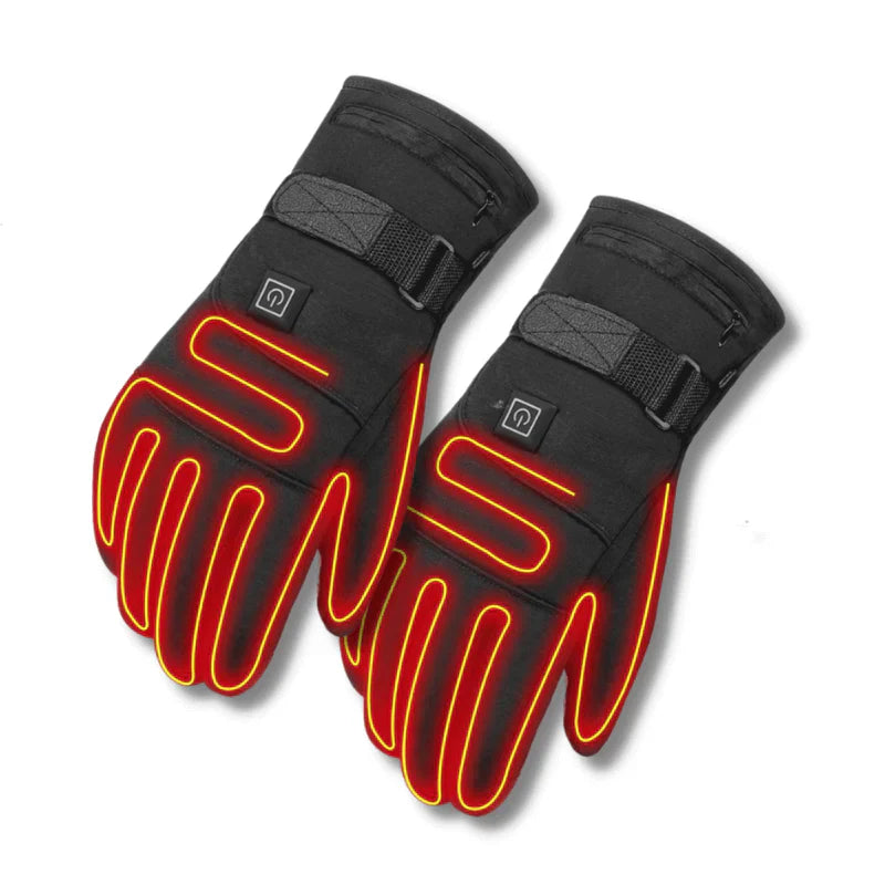 Waterproof heated gloves with touchscreen functionality