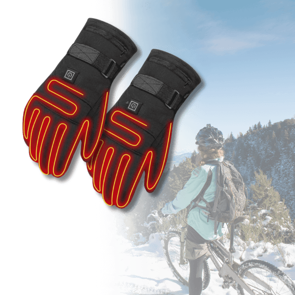 Waterproof heated gloves with touchscreen functionality