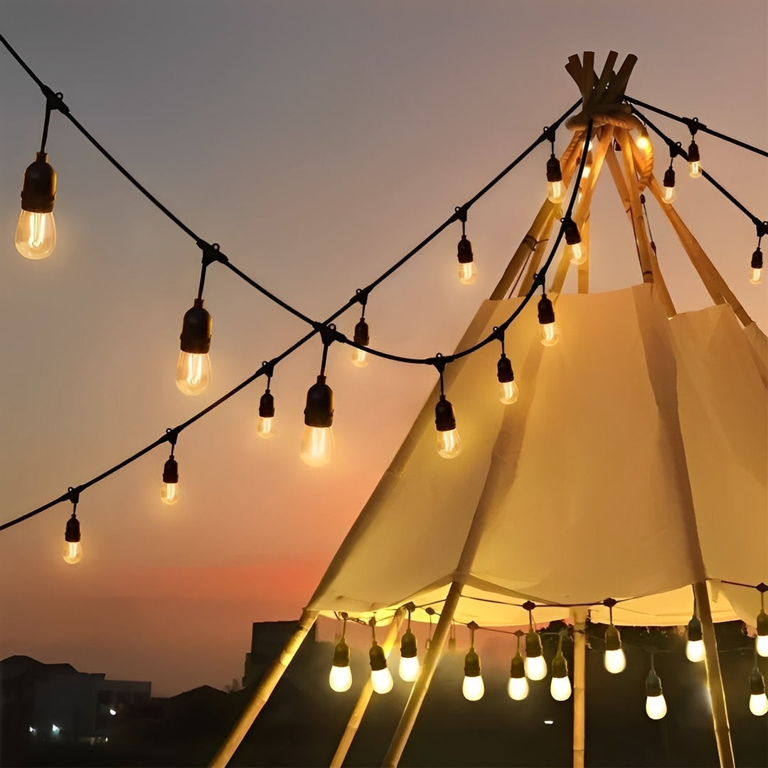 LED Solar-Lichterkette für den Garten im Außenbereich