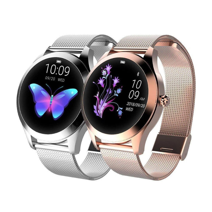 Stainless steel smartwatch for women