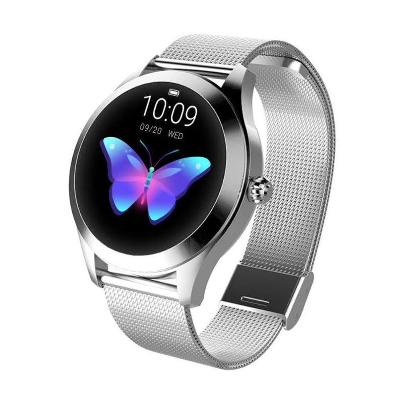 Stainless steel smartwatch for women