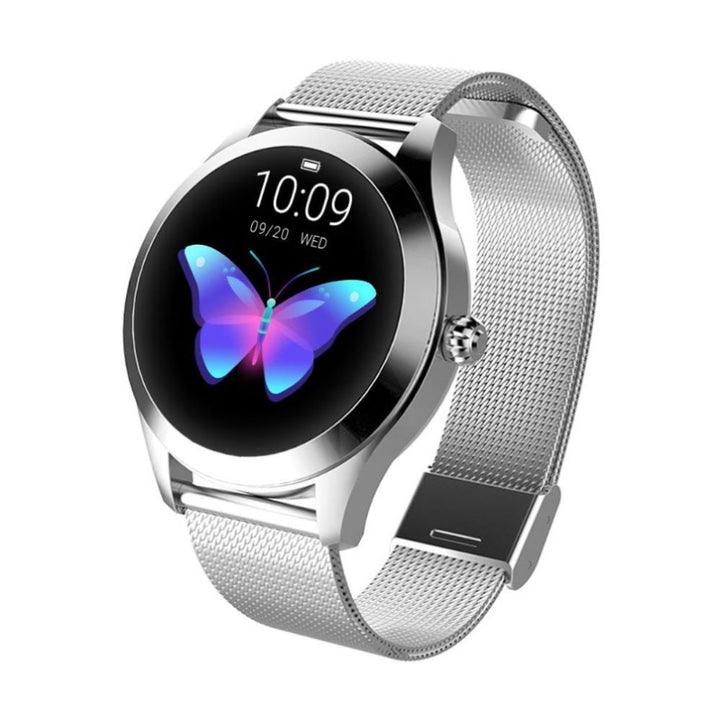 Stainless steel smartwatch for women
