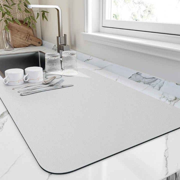 Quick-drying draining mat – kitchen mat made of diatomite for dishes