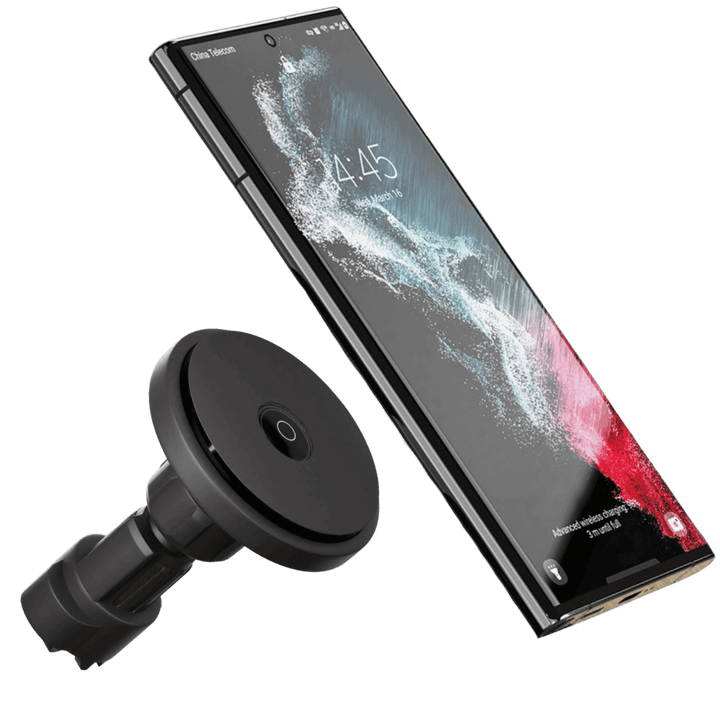 Magnetic car mount with MagSafe and fast charging function for iPhones