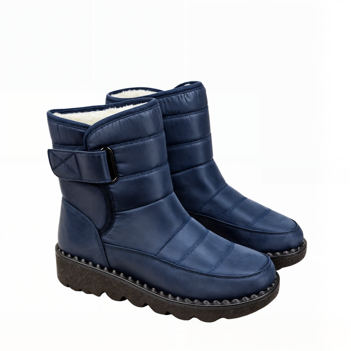 Women's Snow Boots with Non-Slip Sole and Waterproof Design 