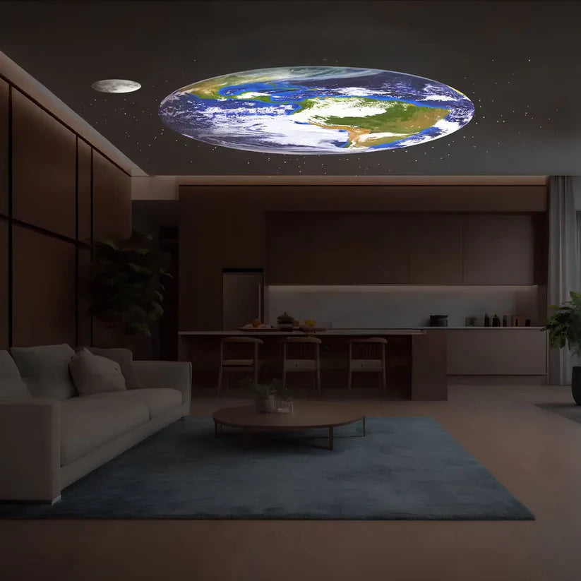LED star projector with 13 projections for home use